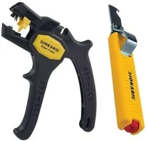 Strippers set, wire strippers and cable knife JOKARI SET
