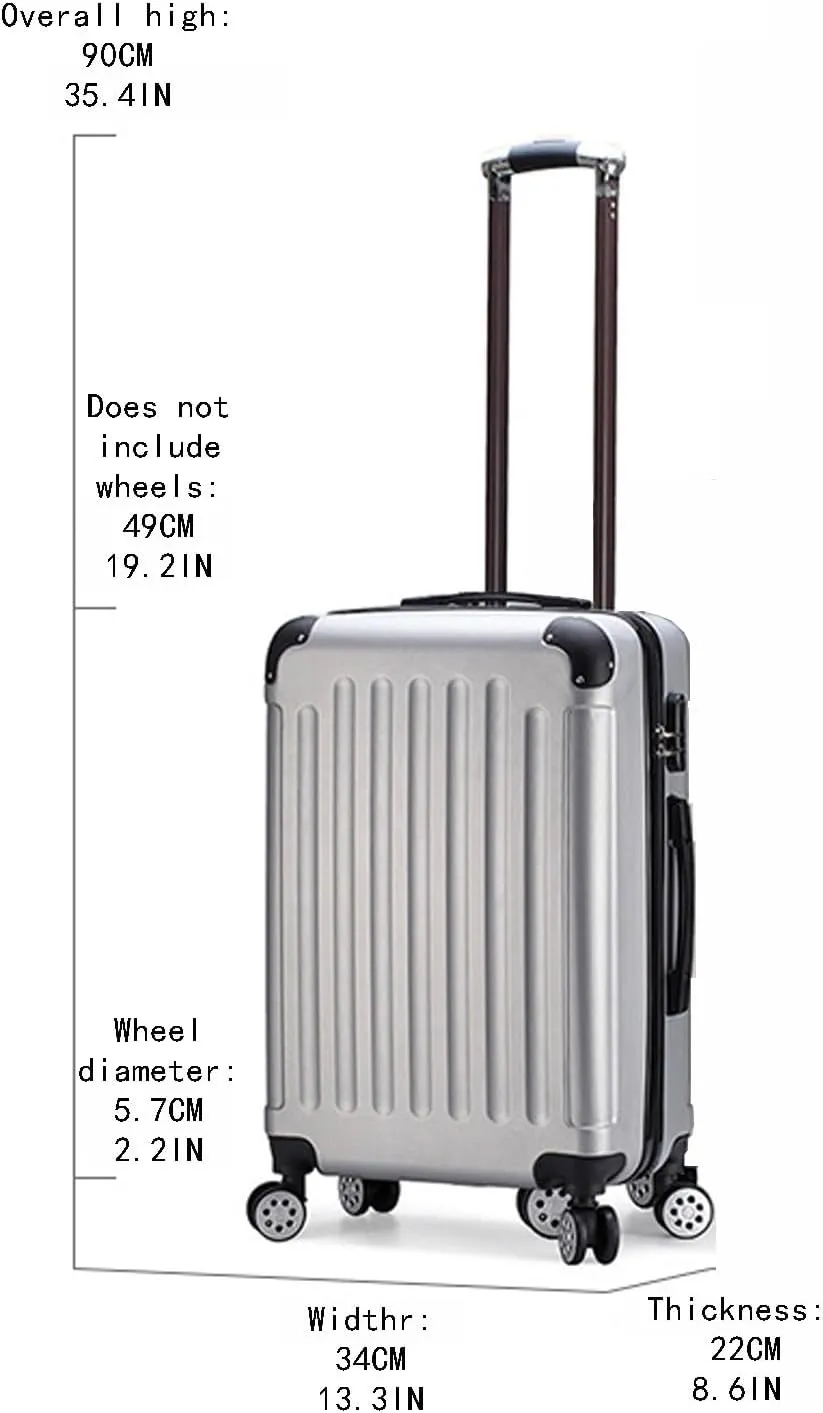 Suitcase 20 Inch Trolley Case with Large Capacity and Universal Wheels for Traveling and Reducing The Weight of The Suitcase(Black)