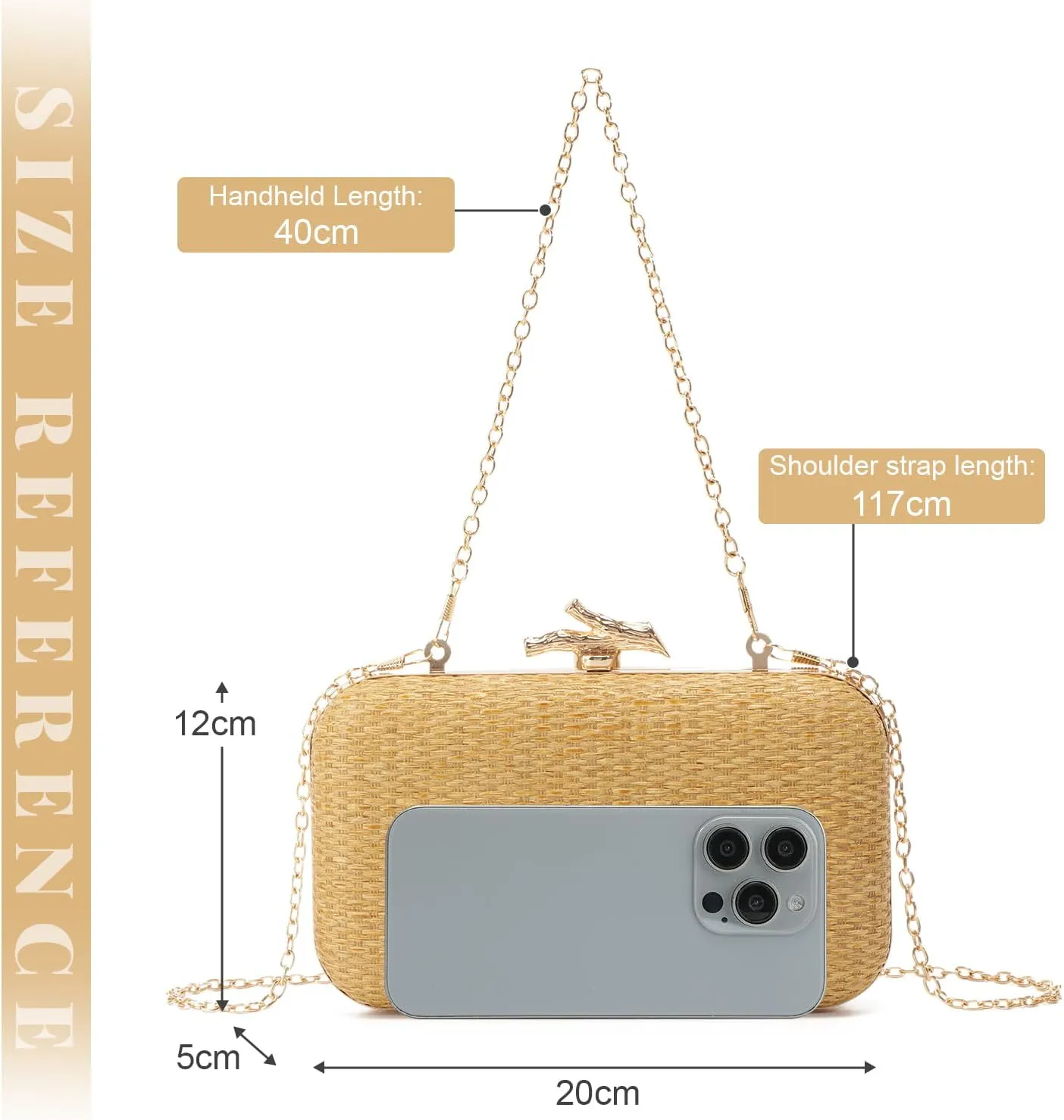 SUKUTU Women Straw Evening Bag Handwoven Clutch Purse Wedding Party Summer Beach Handbag Crossbody Bag