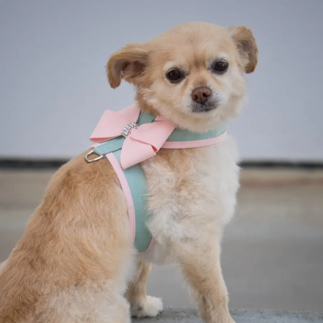 Susan Lanci Designs Cute Ultrasuede Nouveau Hair Bow with Swarovski Crystals, Accessories For Dogs, X-Small, Doe