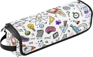 susiyo Scientific Formulas and Calculations Hair Tools Travel Bag for Curling Iron Hair Care Accessories Storage Pouch Womens Essentials