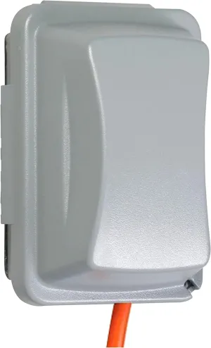 TayMac MM410G 1-Gang Nonmetallic Weatherproof In-Use Horizontal/Vertical 16-in-1 Standard Cover, 2.75 in, Grey , Gray