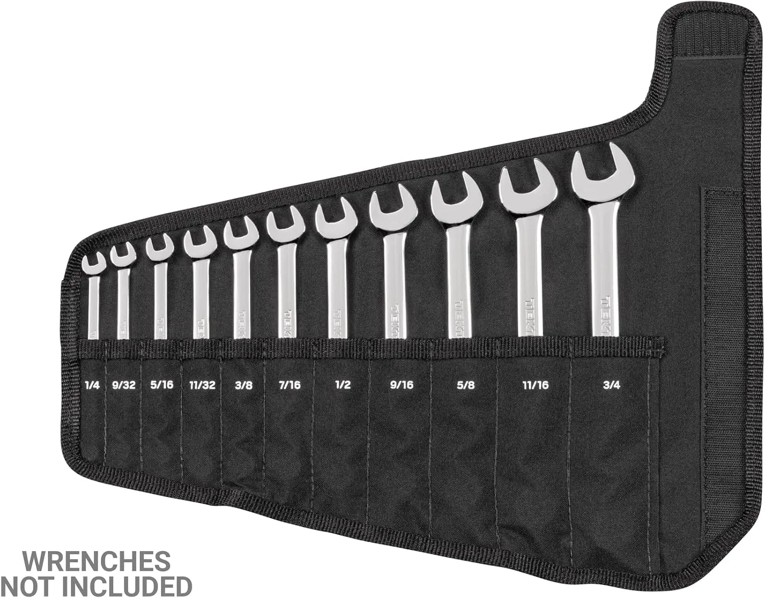 TEKTON 11-Tool Combination Wrench Pouch (1/4-3/4 in.) | OTP21102 | Made in USA