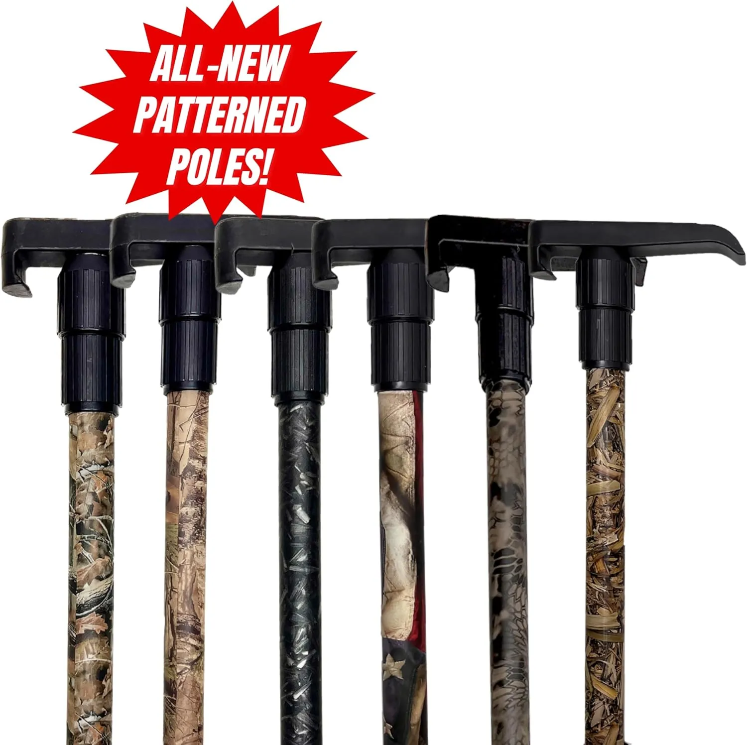 Telescoping Cargo Tool/Multi-Use Cargo Retriever/Extendable Reaching Aid/Reacher/Grabber - Marsh Grass Camo