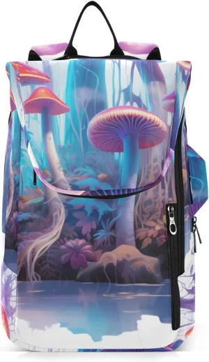 Tennis Bag Tennis Backpack for Women Men, Tennis Bag Holds 2 Rackets, Pickleball Paddles Balls, Badminton Squash, Poisonous Mushrooms (12)