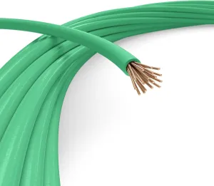 THE CIMPLE CO 100 Feet (30 Meter) - Insulated Stranded Copper THHN/THWN Wire - 14 AWG, Made in The USA, Residential, Commercial, Industrial, Grounding, Electrical Rated for 600 Volts - in Green