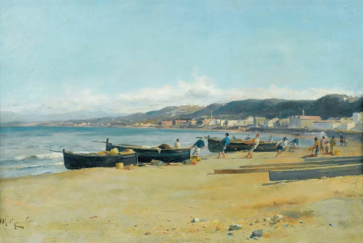 The District Of The Agfa Train Station Seen From The Tivoli Beach Algiers (1886) Poster Print by Marius Reynaud (24 x 36)