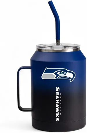 The Memory Company 50oz Ombre Water Jug with Handle and Straw