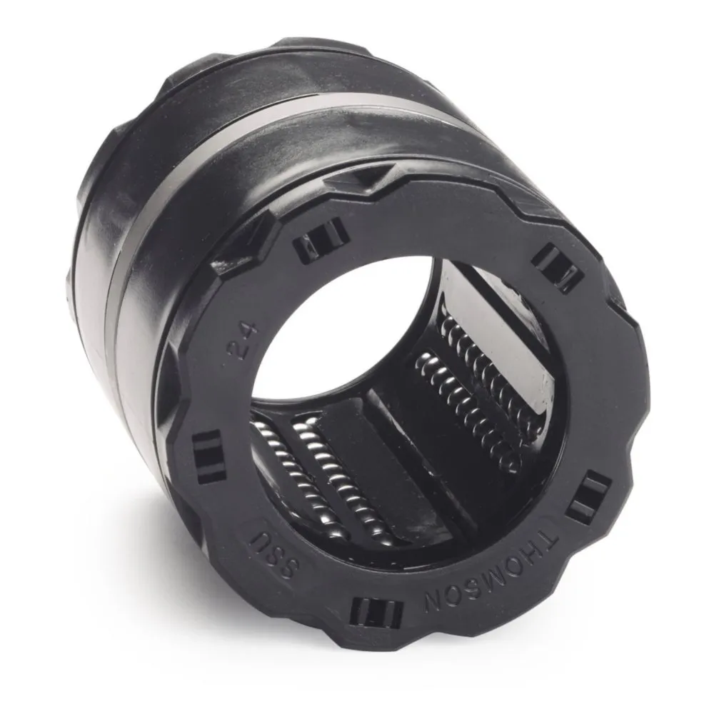 Thomson SSEM20WW, Ball Bushing Bearing, Super Smart, Closed, for end supported applications, self-aligning, Seals at both ends; use with 20 mm Diameter Shaft