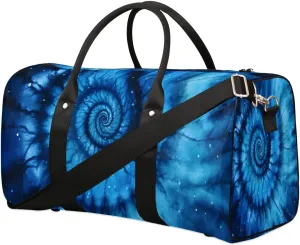 Tie Dye Travel Duffel Bag for Women Men Waterproof Foldable Overnight Weekender Bag Large Capacity Sports Gym Bag