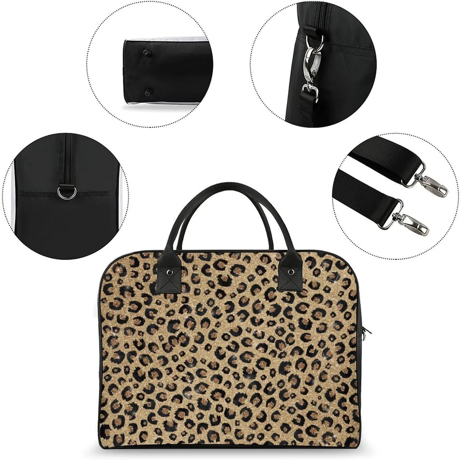 TigerPrint Fashionable Large Capacity Travel Handbag Unisex