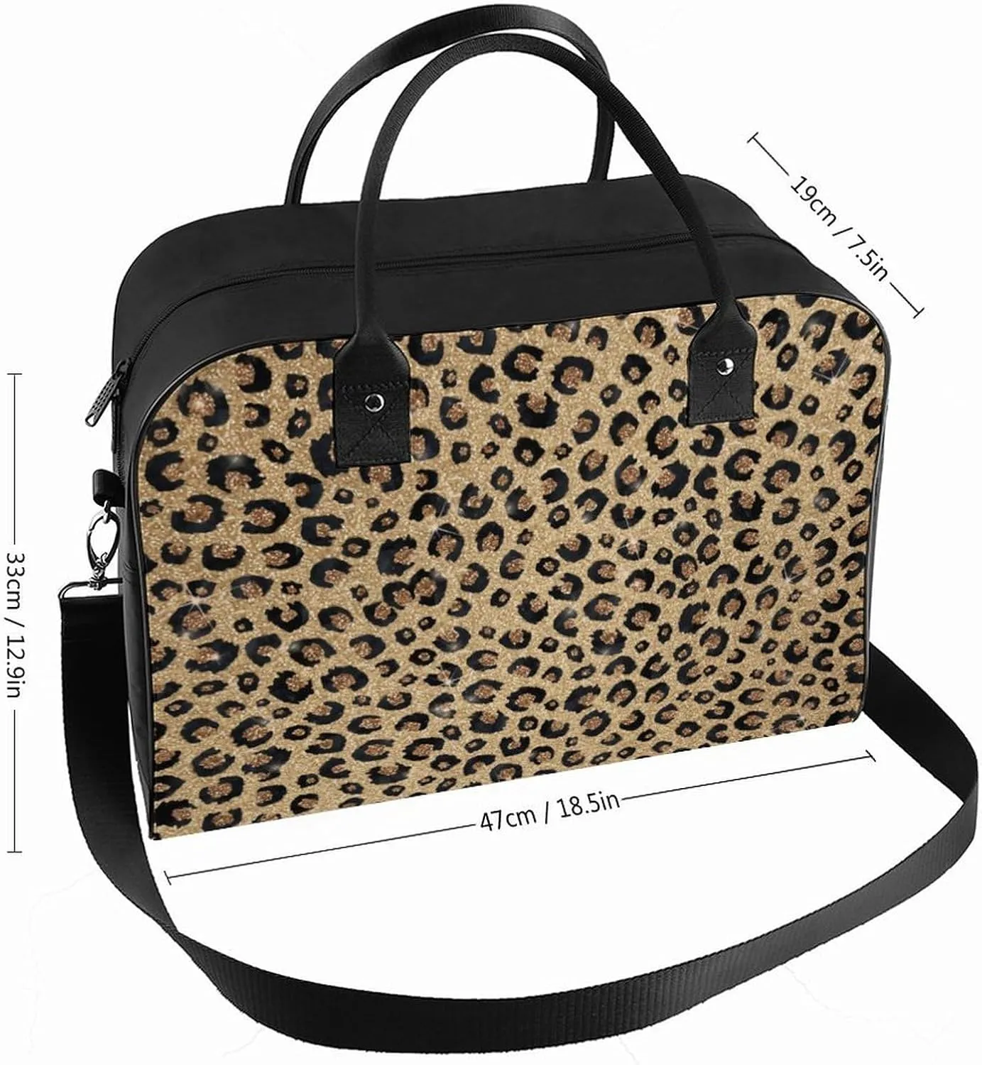 TigerPrint Fashionable Large Capacity Travel Handbag Unisex