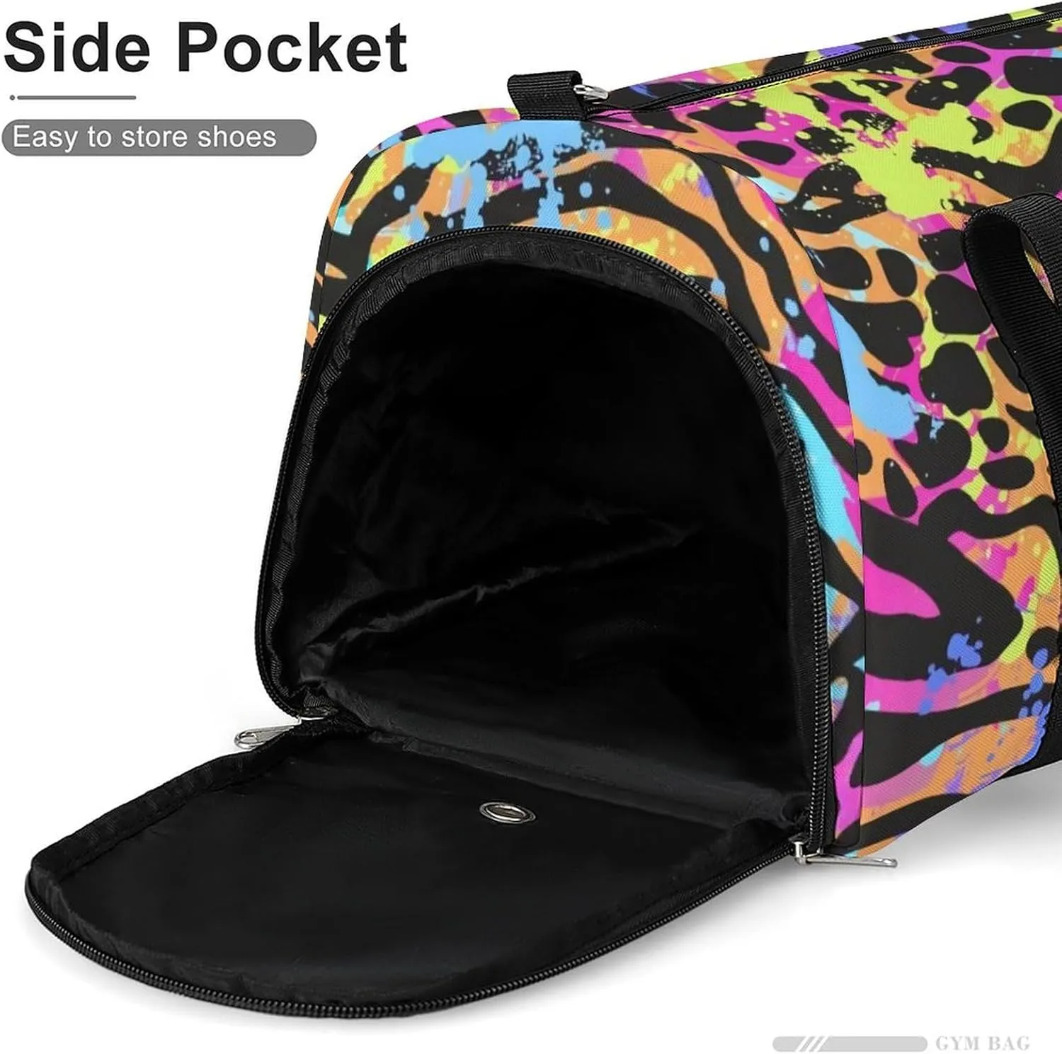 TigerPrint Portable Large Capacity Fully Printed Fitness Bag Unisex