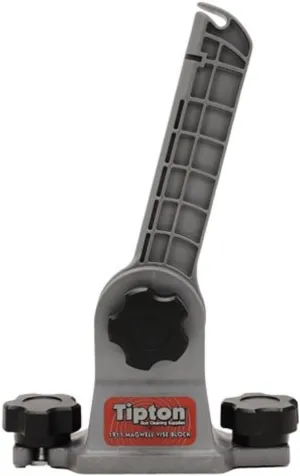 Tipton 1911 Mag Well Vise Block with 180 Degree Rotation Solvent Resistant Polymer for Pistol Cleaning and Maintenance, Gray