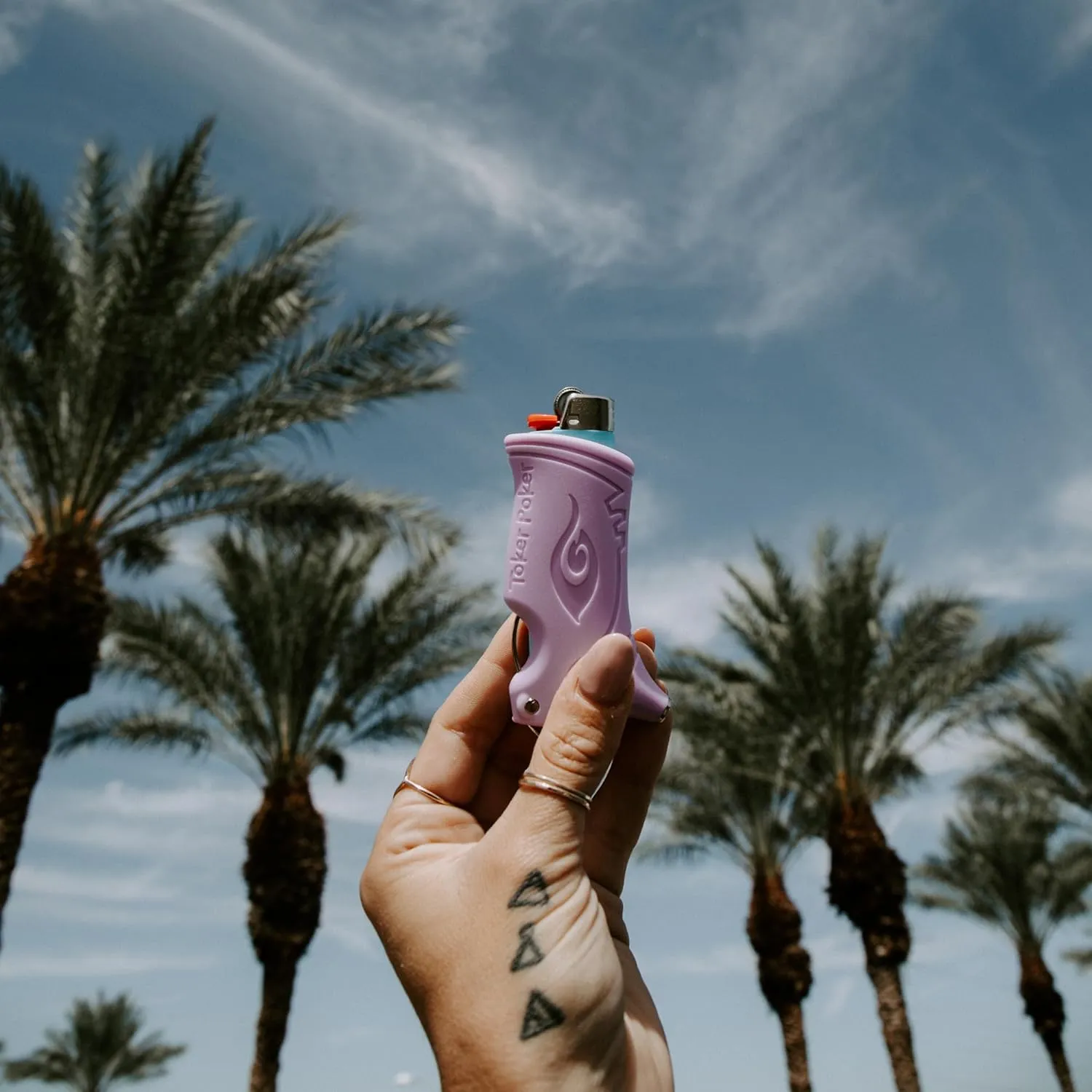 Toker Poker - Bic Lighter Case Multi Tool, Earth Echo Design, All Inclusive Tool for Camping and Other