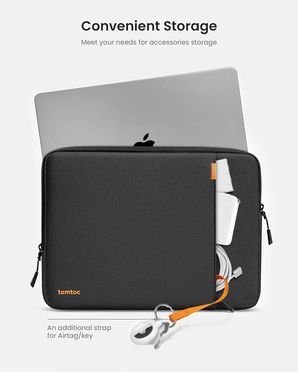 tomtoc 360 Protective Laptop Case Sleeve for 14 Inch Lenovo, HP, ASUS, Dell, Acer Laptop Notebook Ultrabook, Water-Resistant Shockproof Computer Bag with Accessory Pocket