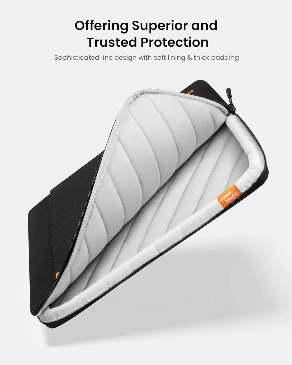 tomtoc 360 Protective Laptop Case Sleeve for 14 Inch Lenovo, HP, ASUS, Dell, Acer Laptop Notebook Ultrabook, Water-Resistant Shockproof Computer Bag with Accessory Pocket