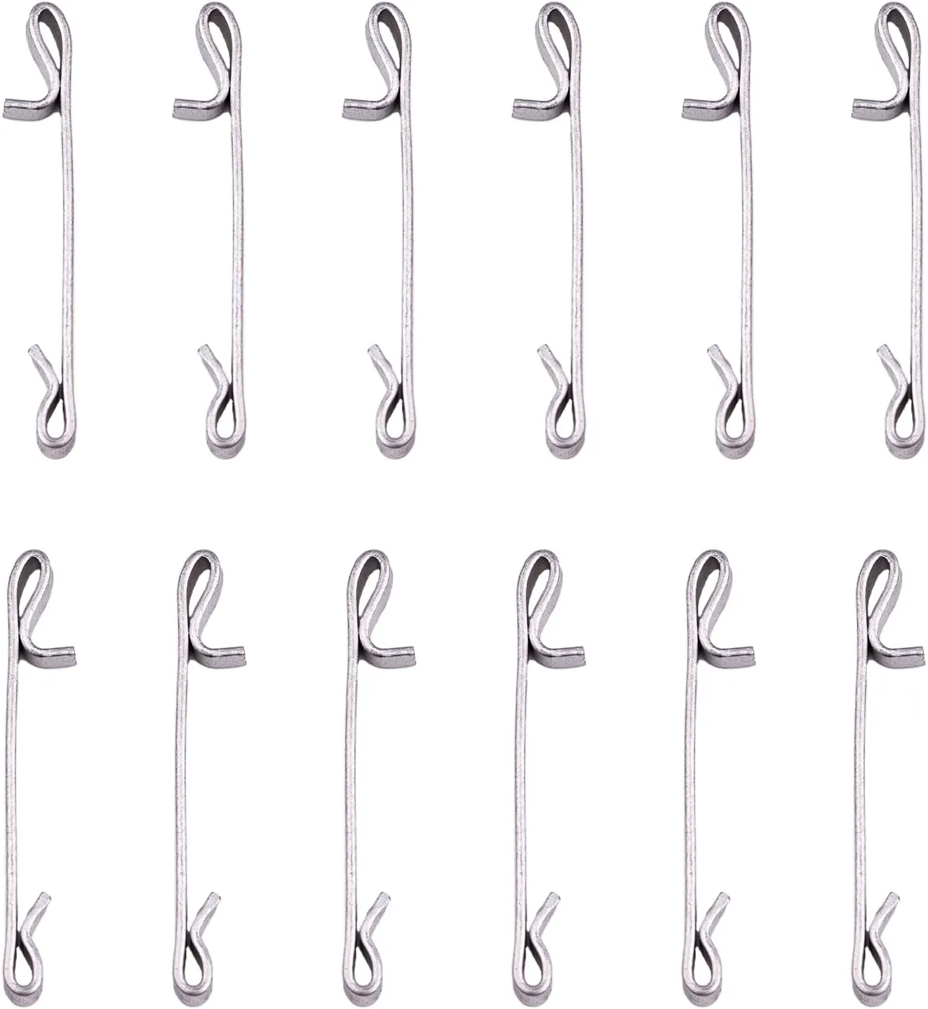 Tool Box Drawer Slide Retaining Keeper Clips Fit for LUMDOR NAPA MAC PROTO SEARS CRAFTSMAN Tool Boxs Early 2 Inches Double Loop Tool Replacement Parts Auxiliary Mounting Clip 12 Pcs