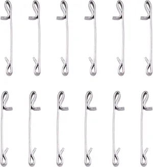 Tool Box Drawer Slide Retaining Keeper Clips Fit for LUMDOR NAPA MAC PROTO SEARS CRAFTSMAN Tool Boxs Early 2 Inches Double Loop Tool Replacement Parts Auxiliary Mounting Clip 12 Pcs