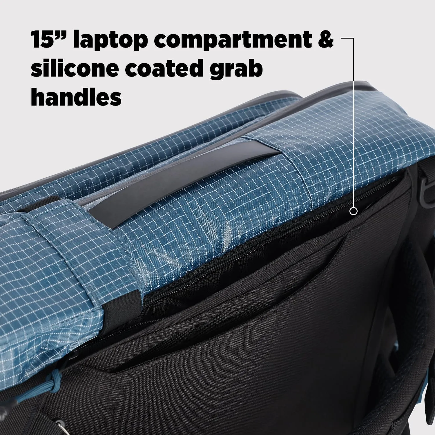 Topo Designs Global Travel Bag 30-40 Liter - Carry-on Compliant Versatile Pack, 3 Carry Options, External Laptop Sleeve (Eco-Friendly, 30L, Apex Black)
