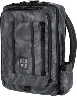 Topo Designs Global Travel Bag 30-40 Liter - Carry-on Compliant Versatile Pack, 3 Carry Options, External Laptop Sleeve (Eco-Friendly, 30L, Apex Black)