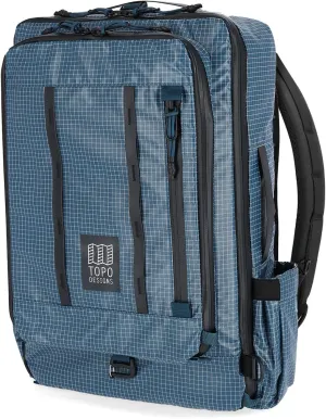 Topo Designs Global Travel Bag 30-40 Liter - Carry-on Compliant Versatile Pack, 3 Carry Options, External Laptop Sleeve (Eco-Friendly, 30L, Apex Pond Blue)
