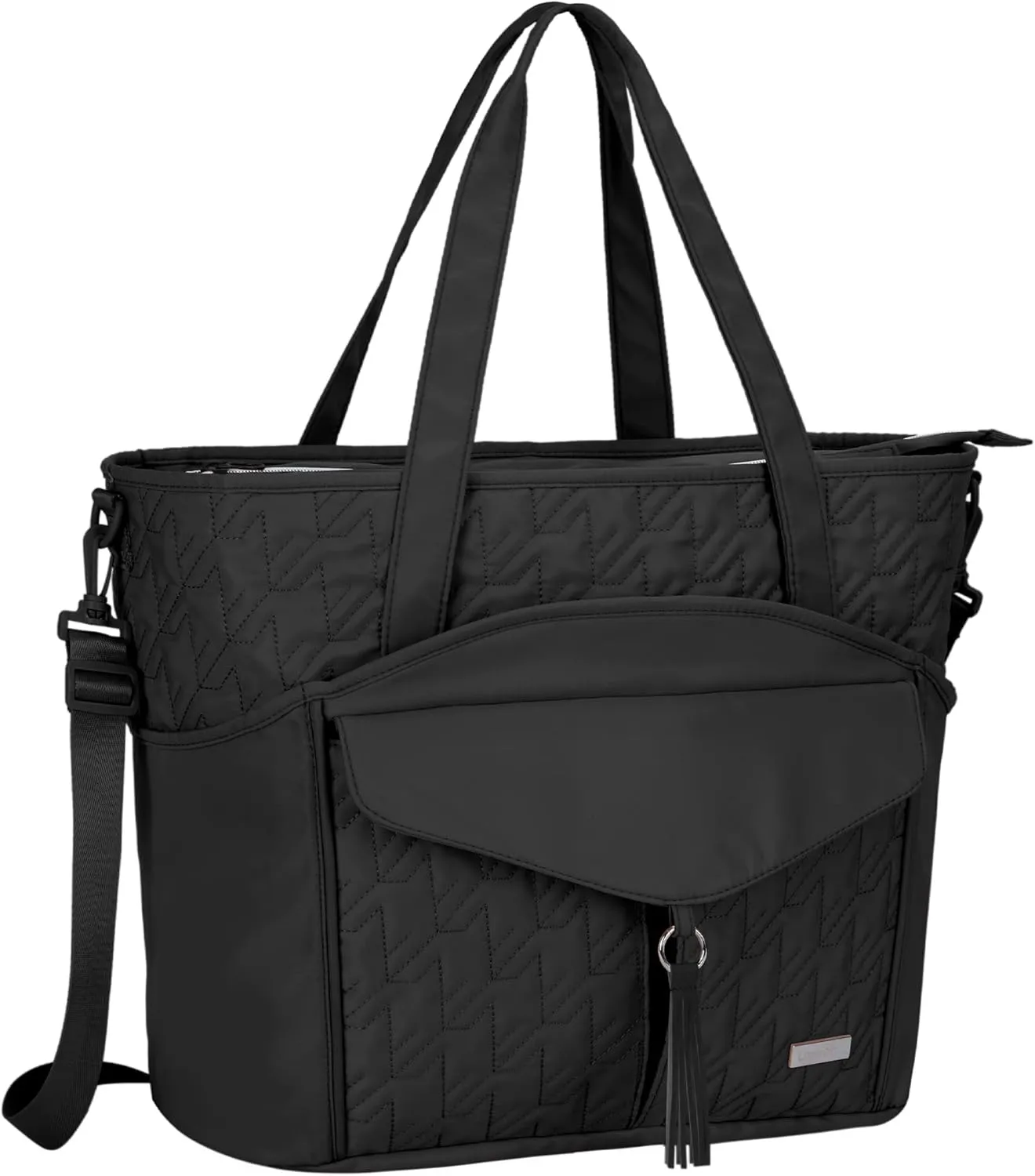 Tote Bag for Women with Water Bottle Pocket Fit for Stanley Cup, Carry On Tote for Work, Nurse, College, Travel
