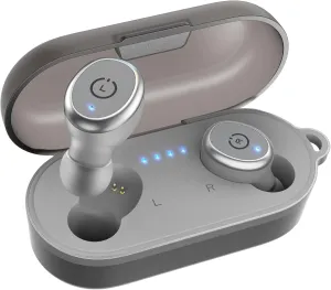 TOZO T10 True Wireless Bluetooth 5.3 Earbuds, 45H Playtime, Wireless Charging Case, IPX8 Waterproof Stereo Headphones in Ear Built in Mic Headset Premium Sound with Deep Bass, 32 Preset EQs via APP