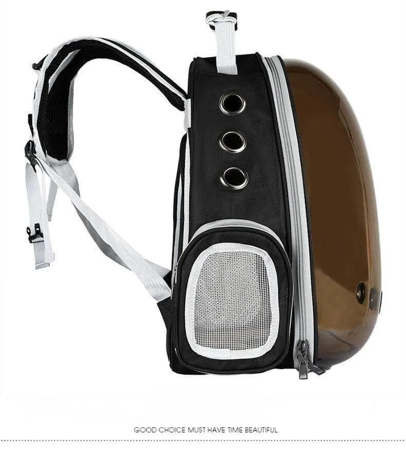 Transparent Pet Carrier Backpack - Breathable Travel Bag for Cats and Dogs