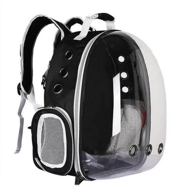 Transparent Pet Carrier Backpack - Breathable Travel Bag for Cats and Dogs