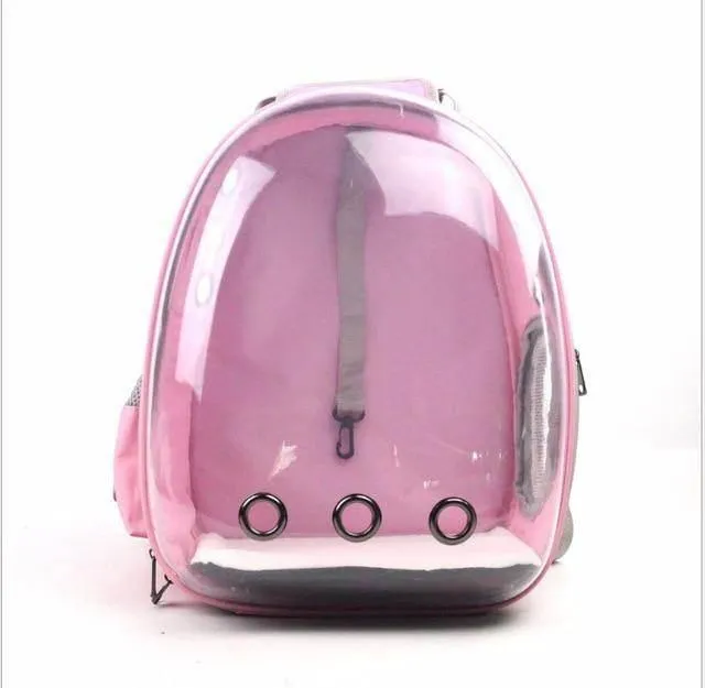 Transparent Pet Carrier Backpack - Breathable Travel Bag for Cats and Dogs