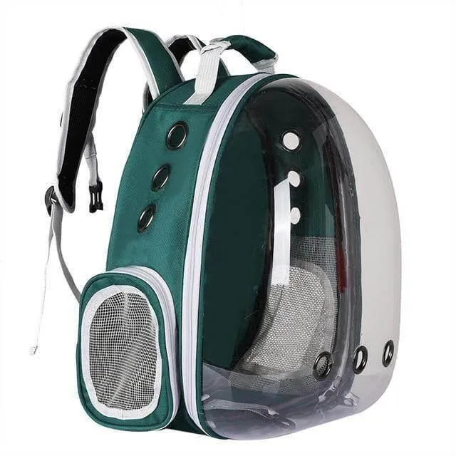 Transparent Pet Carrier Backpack - Breathable Travel Bag for Cats and Dogs