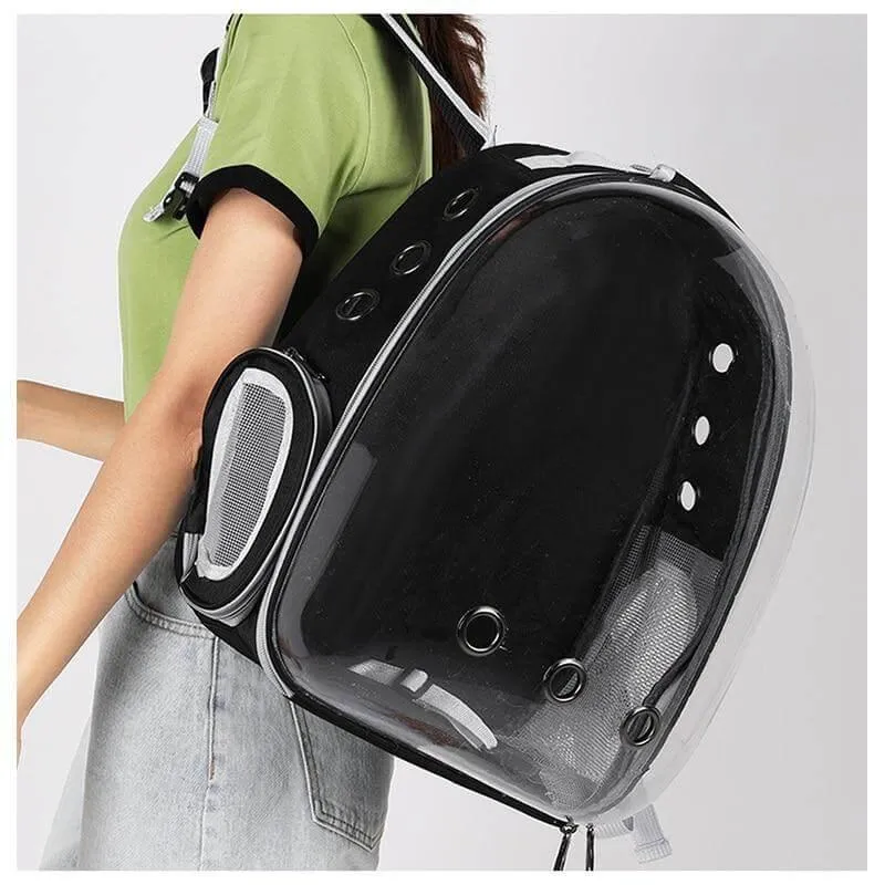 Transparent Pet Carrier Backpack - Breathable Travel Bag for Cats and Dogs