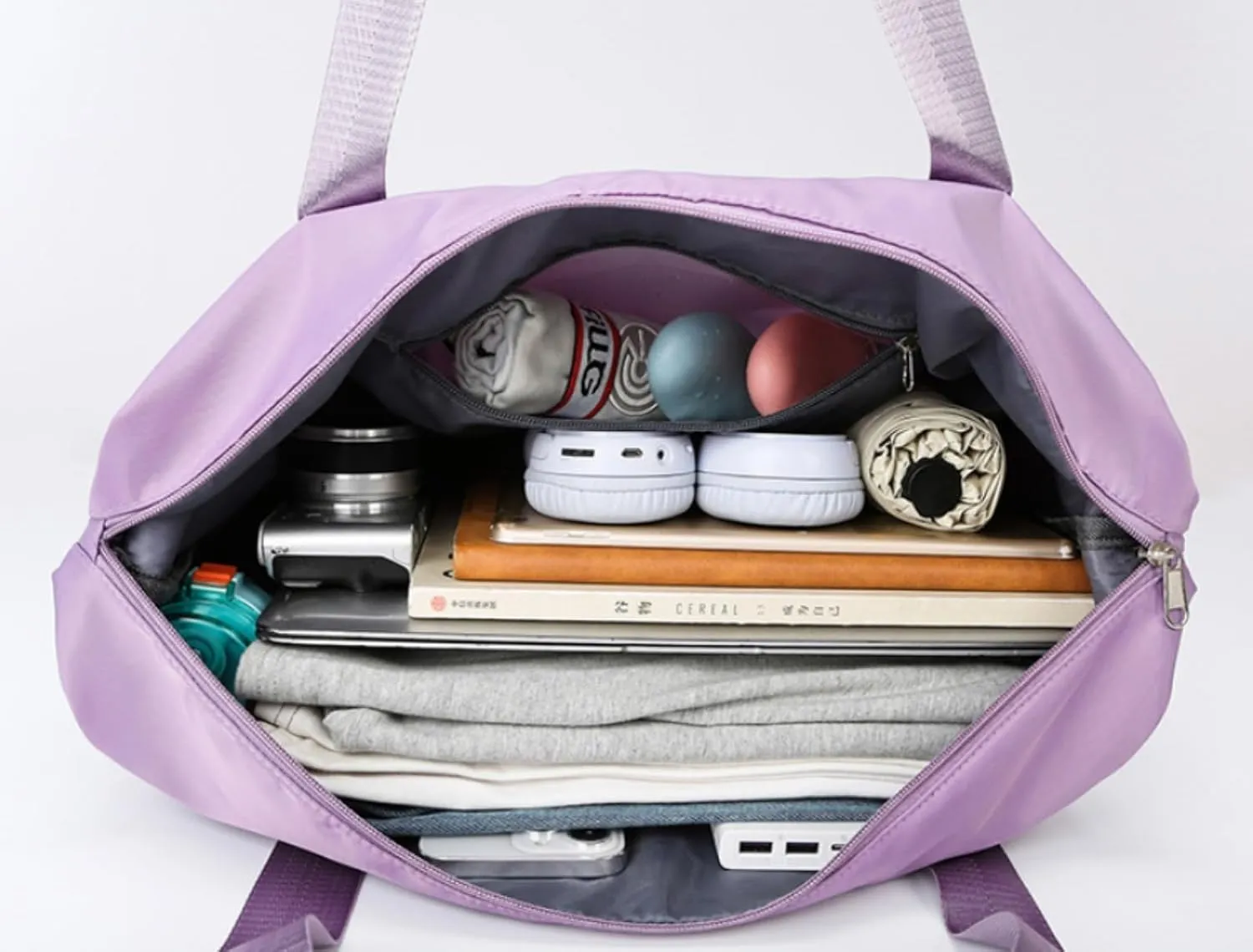 Travel Bag with Wheels, 2025 New Large Capacity Travel Bag - Universal Wheel Removable (Pink)