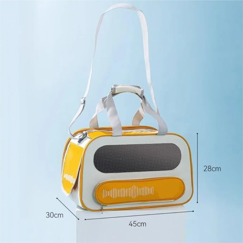 Travel Cat Bag Cat Music Rhythm Cat Bag Going Out Messenger Bag Portable Backpack Pet Bag Multifunctional Storage Cat Bag Cat Bag
