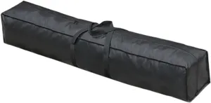 Travel Duffle Bag Water Resistant Rectangular Dustproof Long Luggage Bag Large Sports Equipment Storage for Fishing Gym Black, 120cmx25cmx25cm