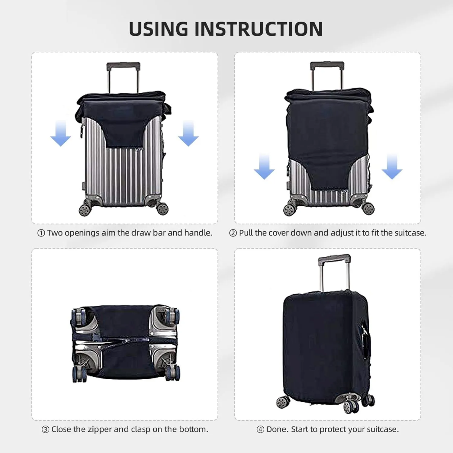 Travel Luggage Cover Anti-Scratch Suitcase Cover Protector Elastic Thicken Luggage Protector Washable Baggage Covers Bright Cabbage Suitcase Sleeve Fit 18-32 Inch Luggage Medium