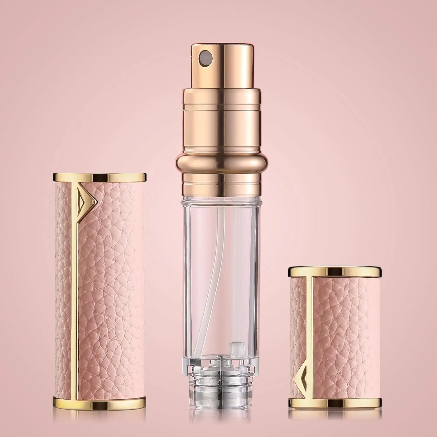 Travel Refillable Perfume Bottle, Leak-proof 5ml Atomizer, Portable Luxurious Pocket Perfume Dispenser Pump Transfer Tool for Women Men Travel Accessories.