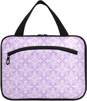Travel Toiletry Bag Hanging Cosmetic Bag Compact Toiletry Bag with Large Capacity for Women Large Flourish Purple