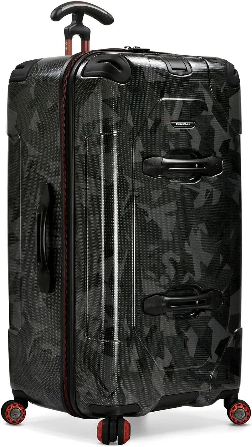 Traveler's Choice Maxporter II Hardside Polycarbonate Suitcase with Spinner Wheels, Carbon Gray, 30" Trunk Luggage