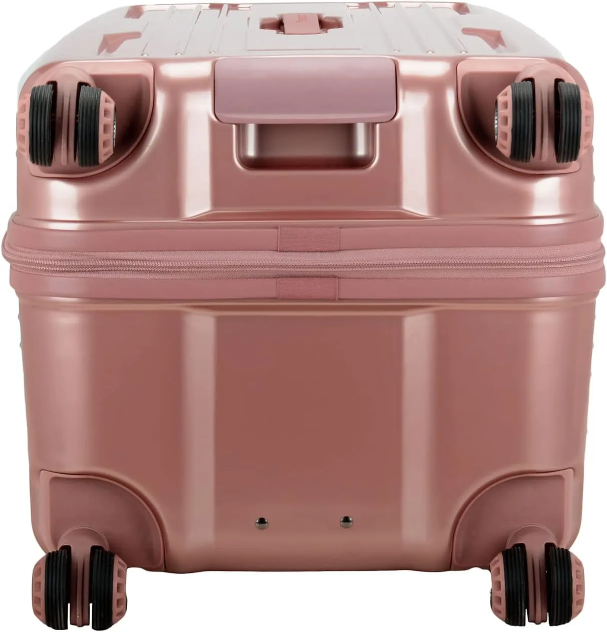 Traveler's Choice Ultimax II 26" Medium Trunk Spinner Luggage, Tie Down Straps, Pink Rose, Checked Inch