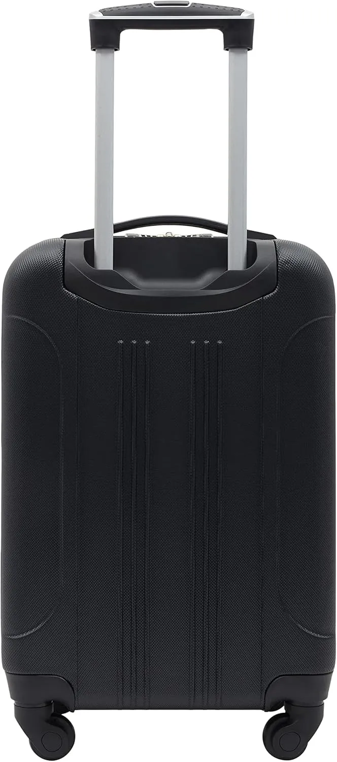 Travelers Club Cosmo Hardside Spinner Luggage, Black, Carry-On 20-Inch