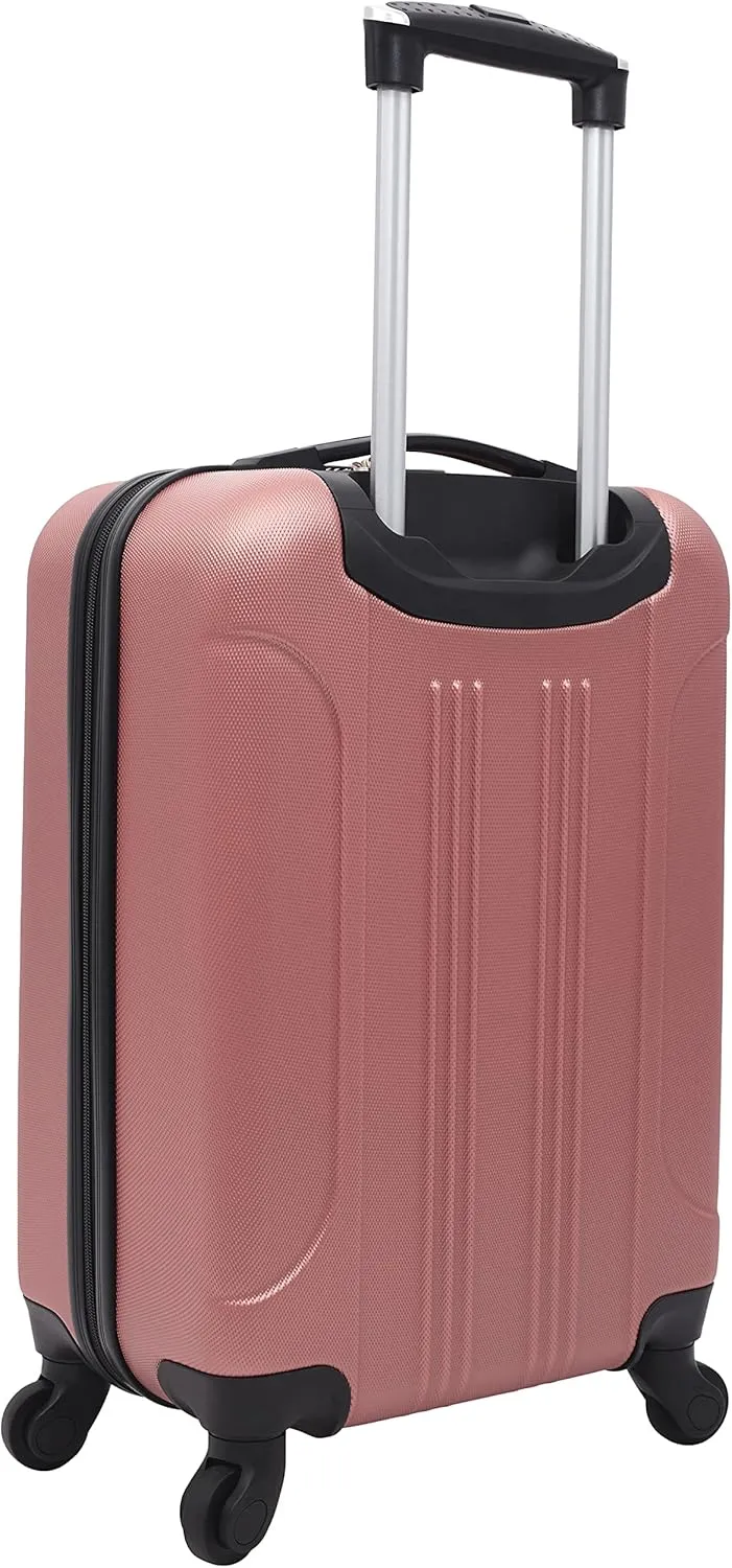 Travelers Club Cosmo Hardside Spinner Luggage, Rose Gold, Carry-On 20-Inch