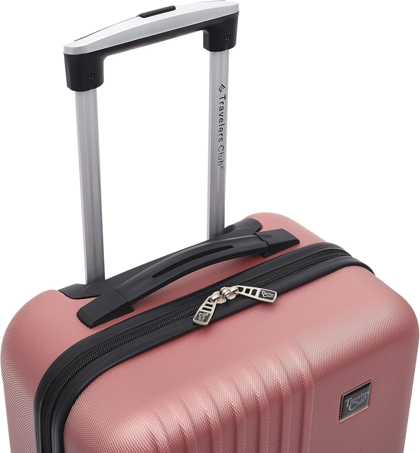 Travelers Club Cosmo Hardside Spinner Luggage, Rose Gold, Carry-On 20-Inch