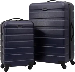 Travelers Club Harper Luggage, Blue, 20-Inch Carry-On
