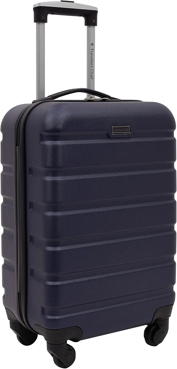 Travelers Club Harper Luggage, Blue, 20-Inch Carry-On