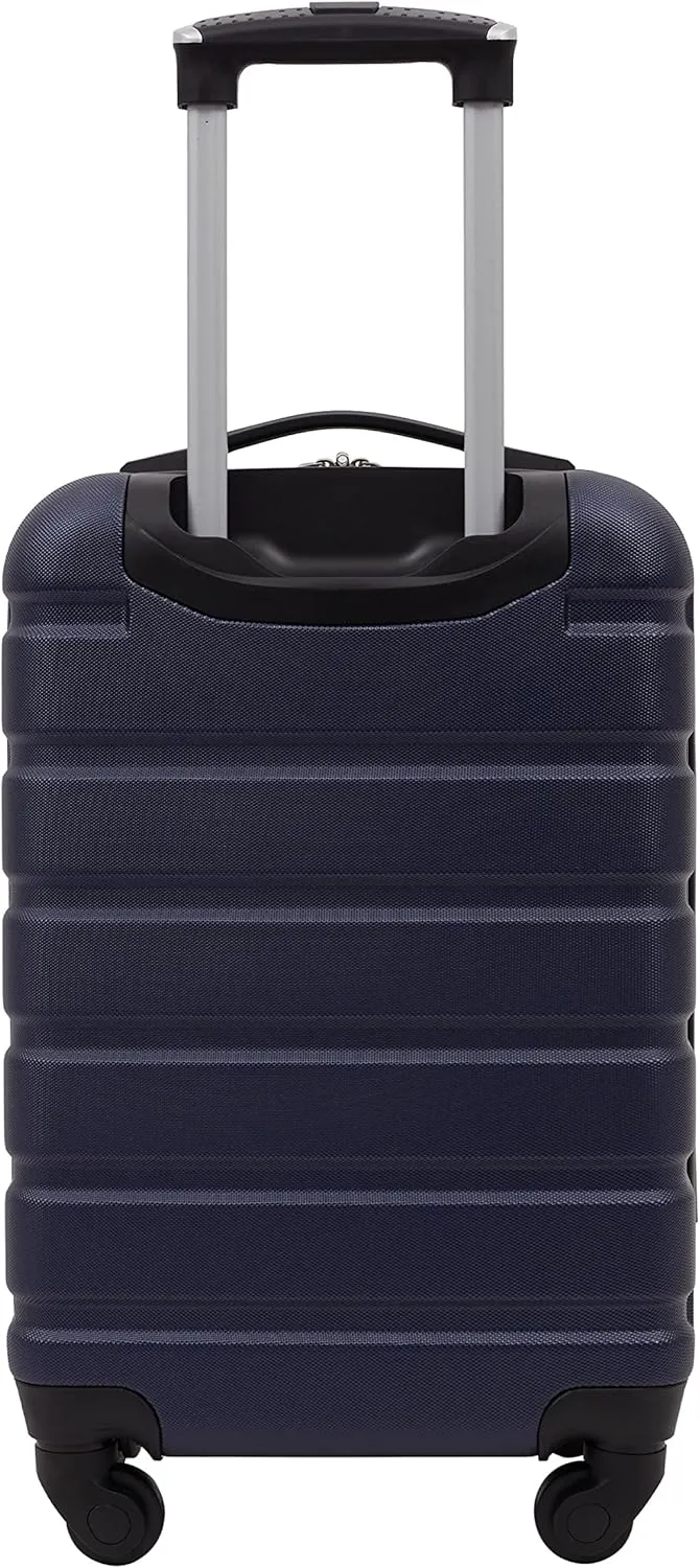 Travelers Club Harper Luggage, Blue, 20-Inch Carry-On