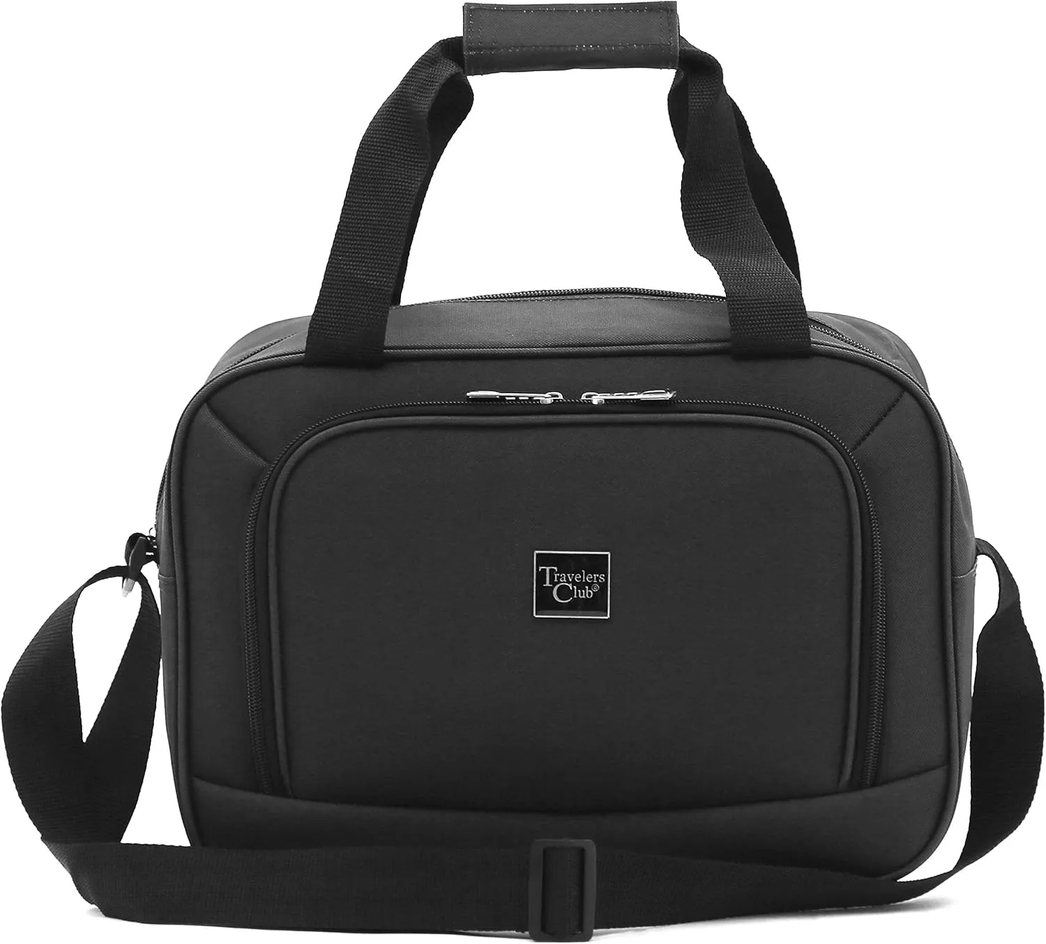 Travelers Club Midtown Hardside Luggage Travel, Black, 4-Piece Set