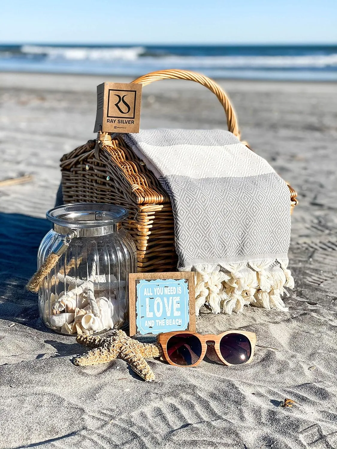 Turkish Beach Towel Oversized Clearance XL 40x71- Sand Free - 100% Cotton Soft Quick Dry - Extra Large Blanket Travel and Pool Towels for Adults- Cloud Sandproof, Beach Essentials for Women