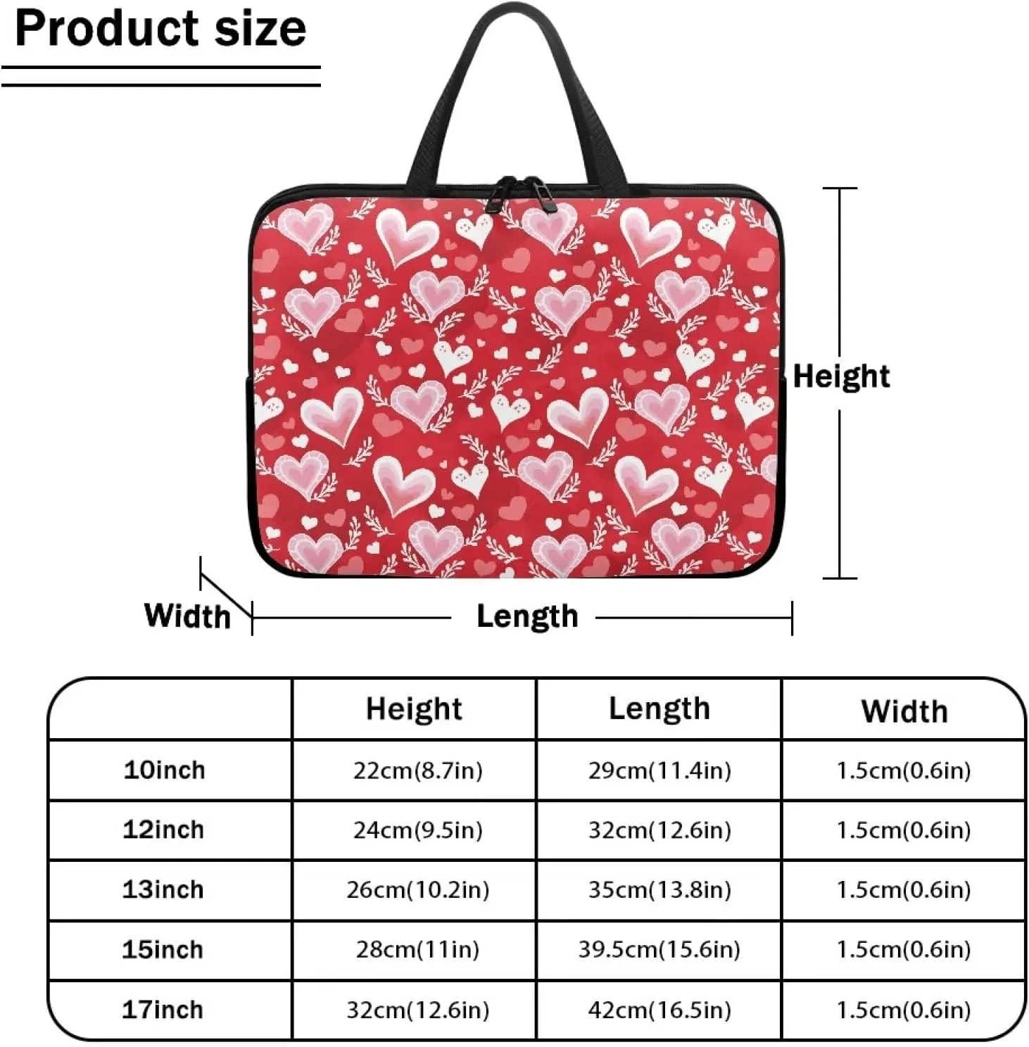 Uasibuni Laptop Sleeve Bag 17 inch Laptop Shoulder Bag Laptop Carrying Case Computer Cover Laptop Bag for Women Men